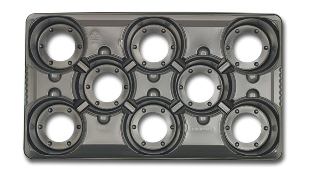Starlet-Tray 8 Mulden, Topfmass 13 cm