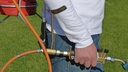 Tragbares Abflammgerät (thermischer Unkrautvernichter), 160 mm Arbeitsbreite