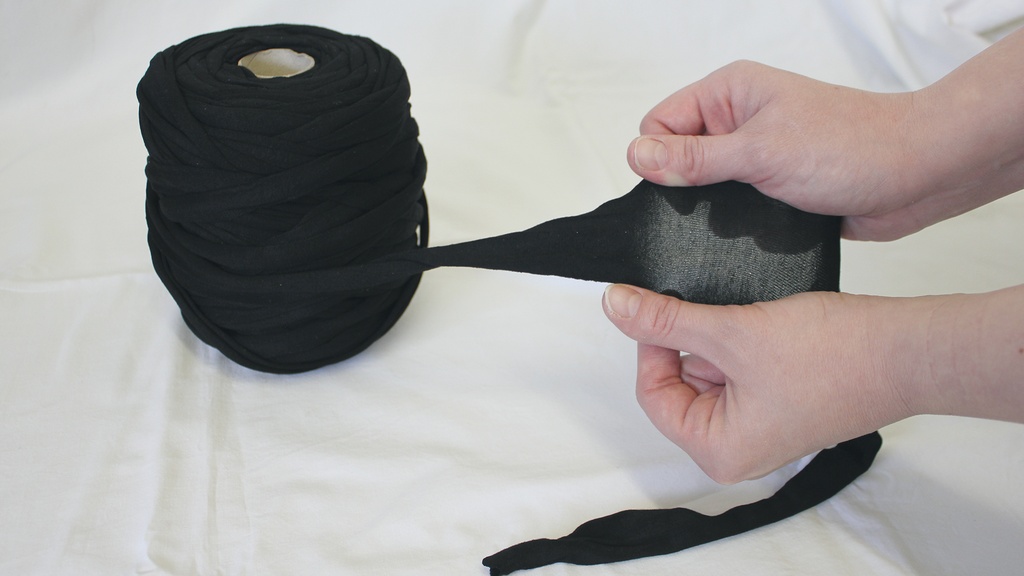 Textil-Bindeschnur schwarz, Spule à 1 kg