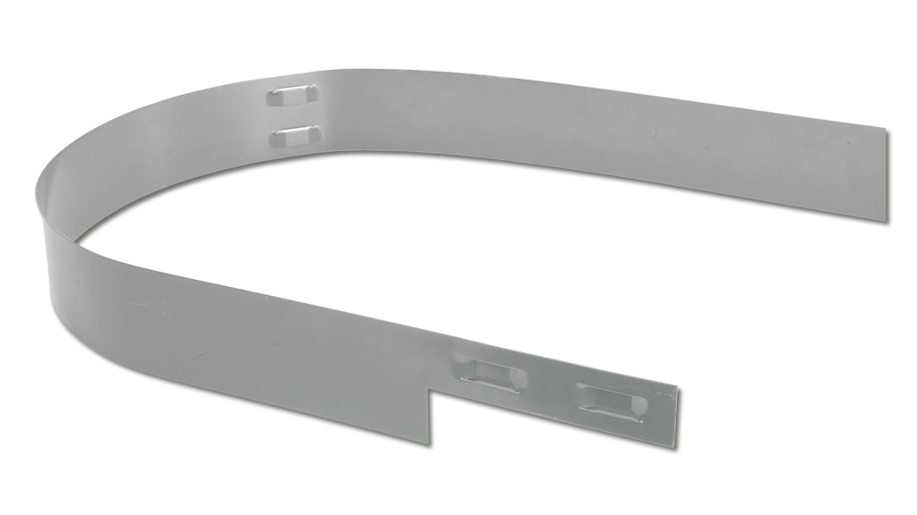Bordure acier inox, hauteur 10.2 cm, épaisseur 2 mm