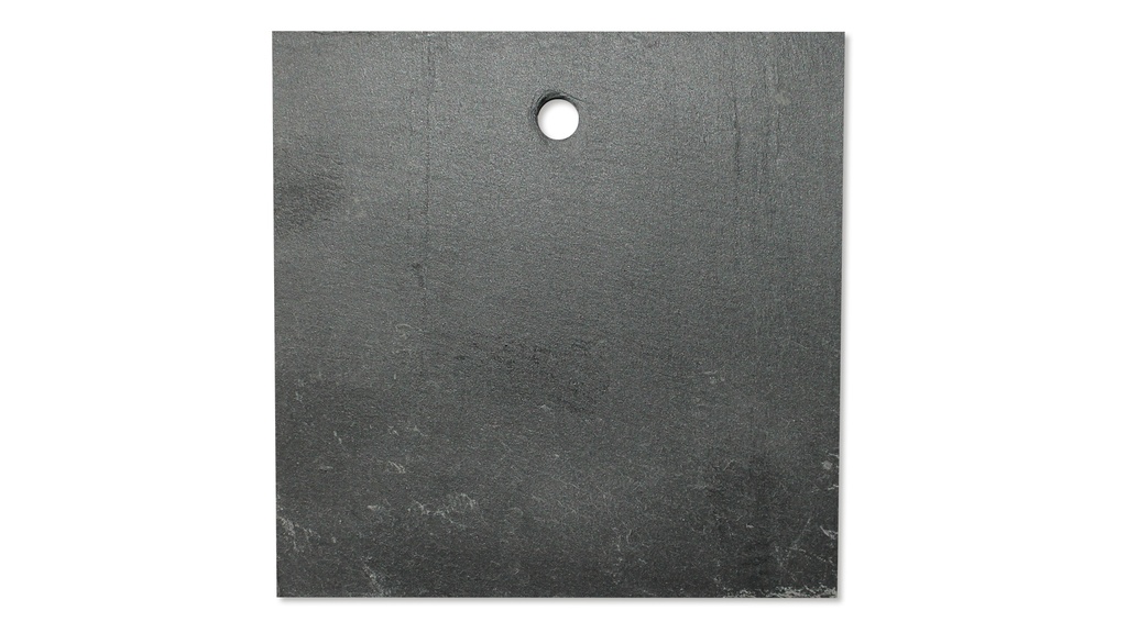 Schiefertafel eckig mit Loch 7 mm Ø, 95 x 95 mm