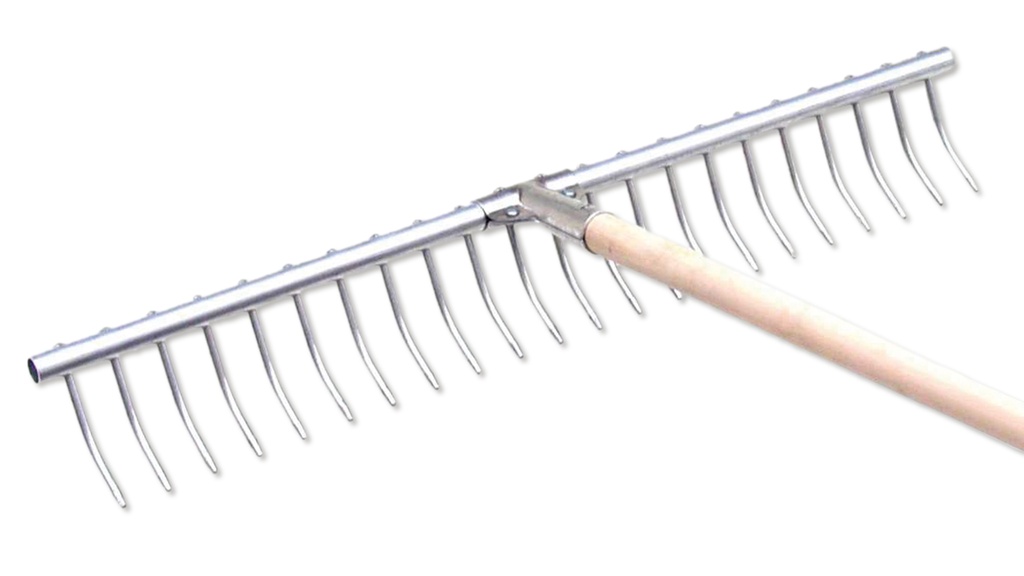 Heu- und Grasrechen mit Stiel, 71 cm breit