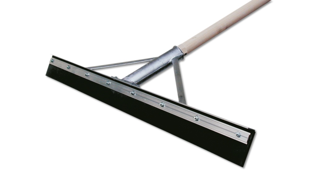 Racloir en caoutchouc largeur 120 cm, avec manche 170 cm
