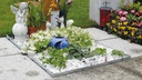 Bordure tombale acier zinguée 75 x 60 cm