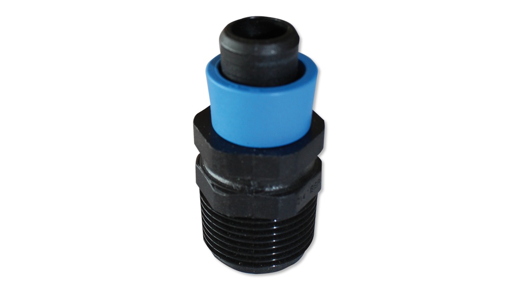 Pièce début 3/4" filetage extérieur, 1 départ avec anneau