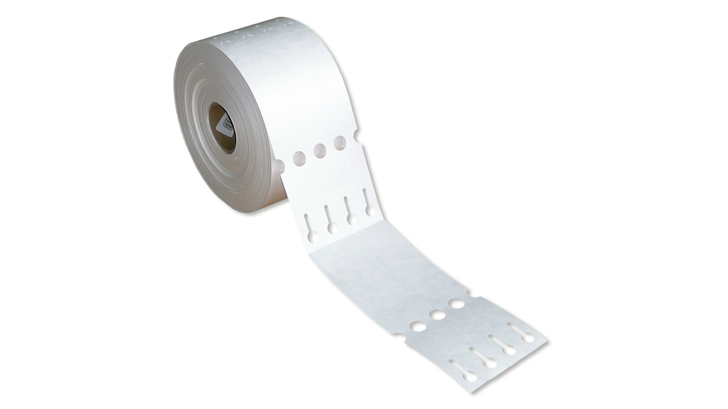 TT-Schlaufenetiketten Tyvek weiss 4-bahnig, 200 x 25 mm