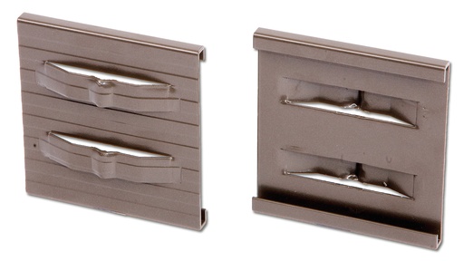 Endverbindungsclip Aluminium braun 10.2 cm