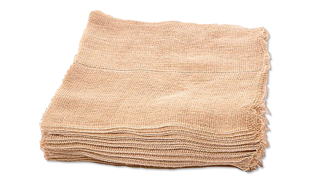 Tissé en JUTE normal, 90x90 cm, en paquets de 100 pcs.