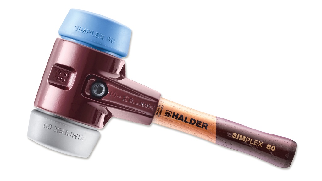 Maillet SIMPLEX ø 80 mm bleu/gris, manche 23 cm