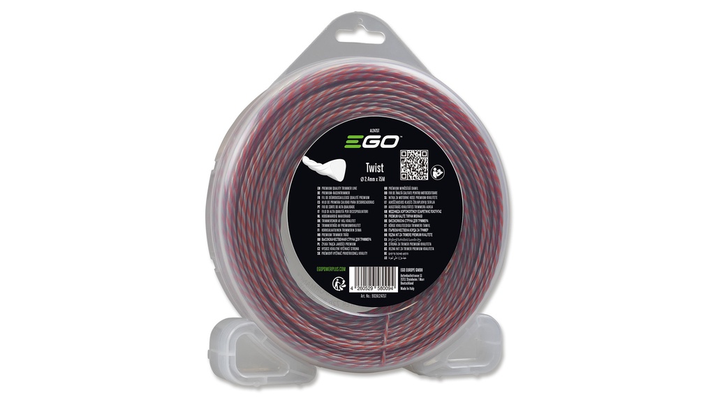 EGO Fil de nylon pour coupe-bordures, 2,4 mm x 75 m