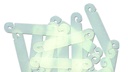 Attache en plastique, longueur 6 cm, en sachet de 100 pièces