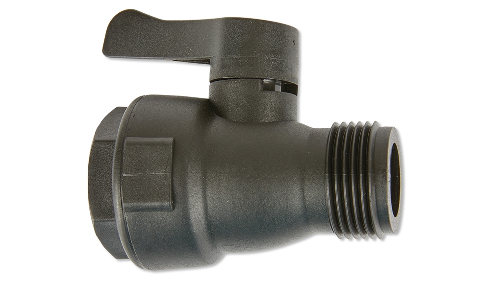 Vanne à bille en matière synthétique ¾"