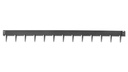 Randbegrenzung Stahl feste Zacken, anthrazit, 2.5 mm x 10 cm, 225 cm lang
