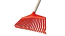 Laubbesen aus Kunststoff rot, 36 cm breit