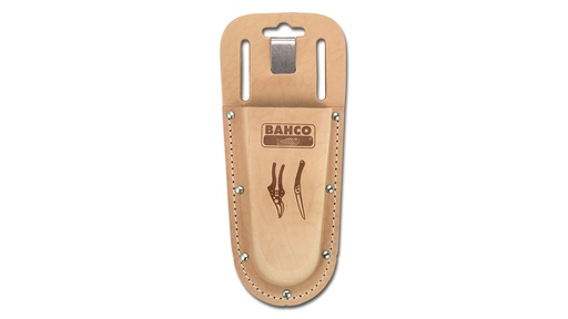 Baumscherenträger BAHCO aus Leder, mit Metall-Clip