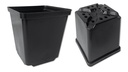 Conteneurs rectangulaires noirs 11 x 11 x 12 cm, 495 pièces