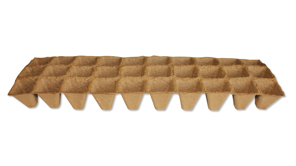 FERTIL-POT 5 x 5 cm carré strip, plaque de 30 pots (3x10)