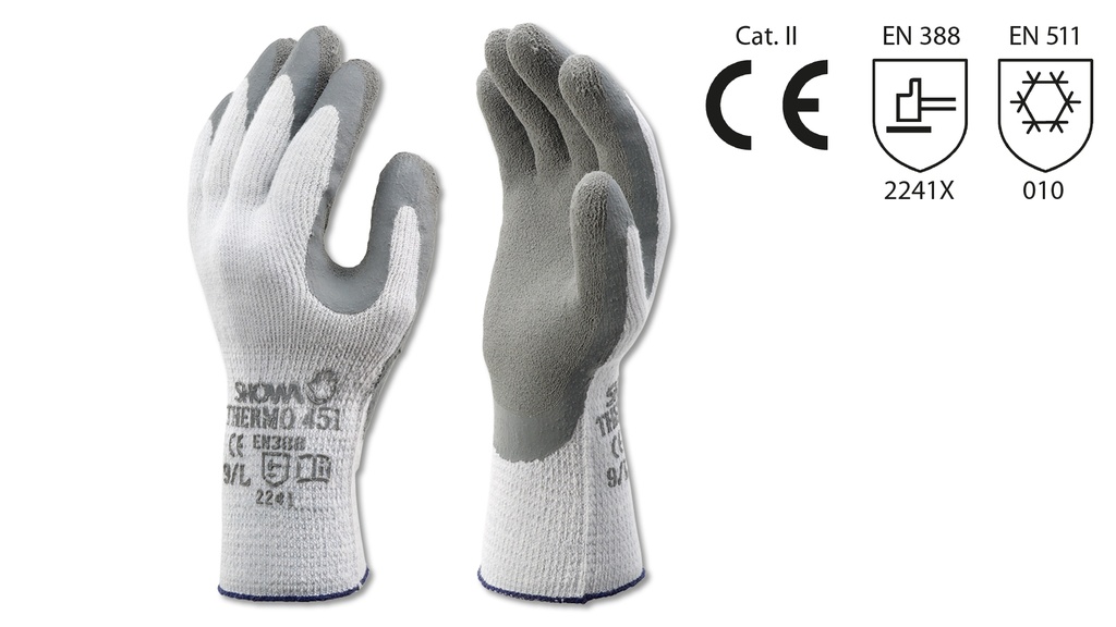 Schutzhandschuhe SHOWA THERMO grau, Grösse 10/XL