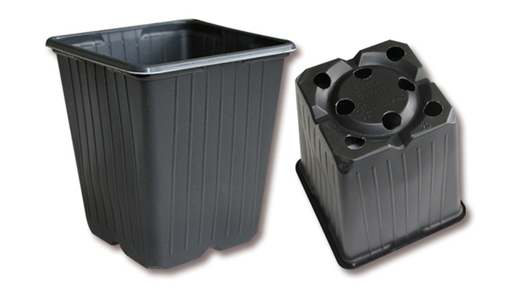 Pot carré DESCH Range 5° noir 9 x 9 x 10 cm, 1232 pièces