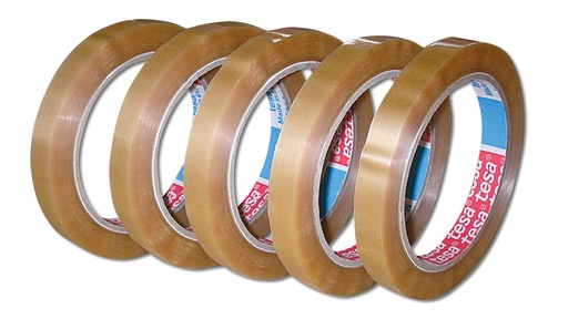 Rubans d'emballage TESA 12 mm x 66 m, 12 rouleaux