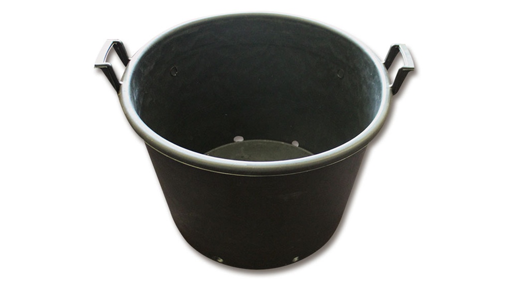 Conteneur pépinière grand noir 100 lt, avec poignées