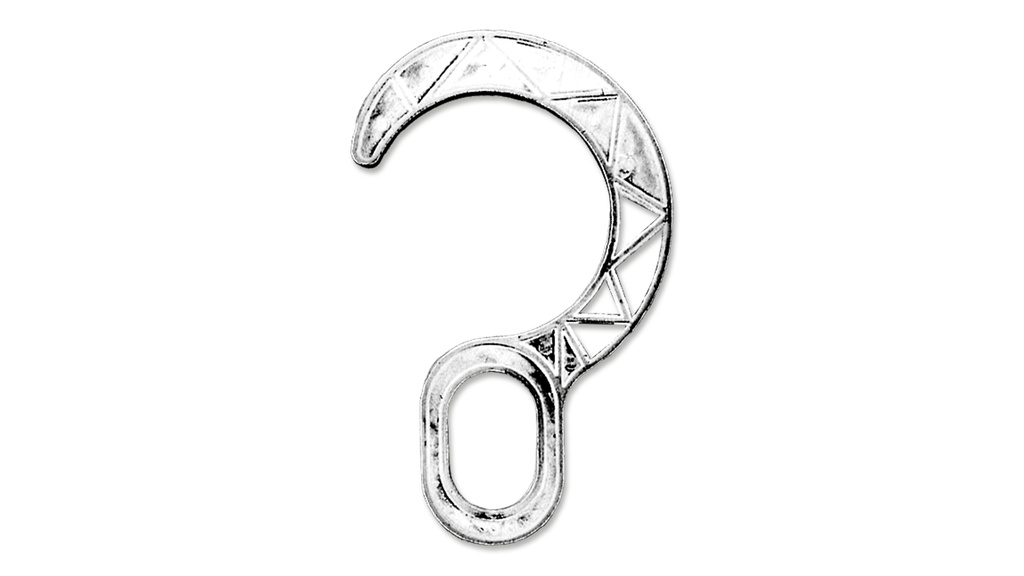 Haken weiss für Rohre 7.0 cm ø