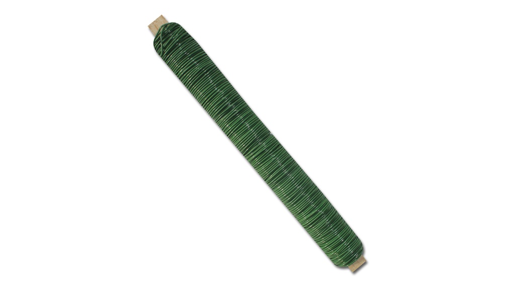 Fil pour fleurs vert, 0.65 mm, carton de 25 baguettes