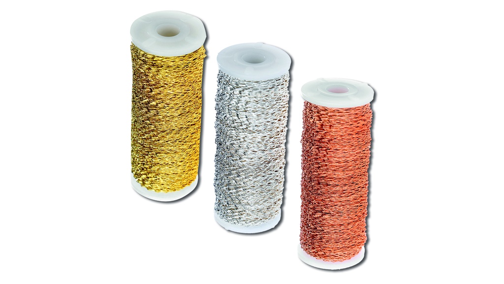 Bouilloneffektdraht gold, 100 g, 0.30 mm
