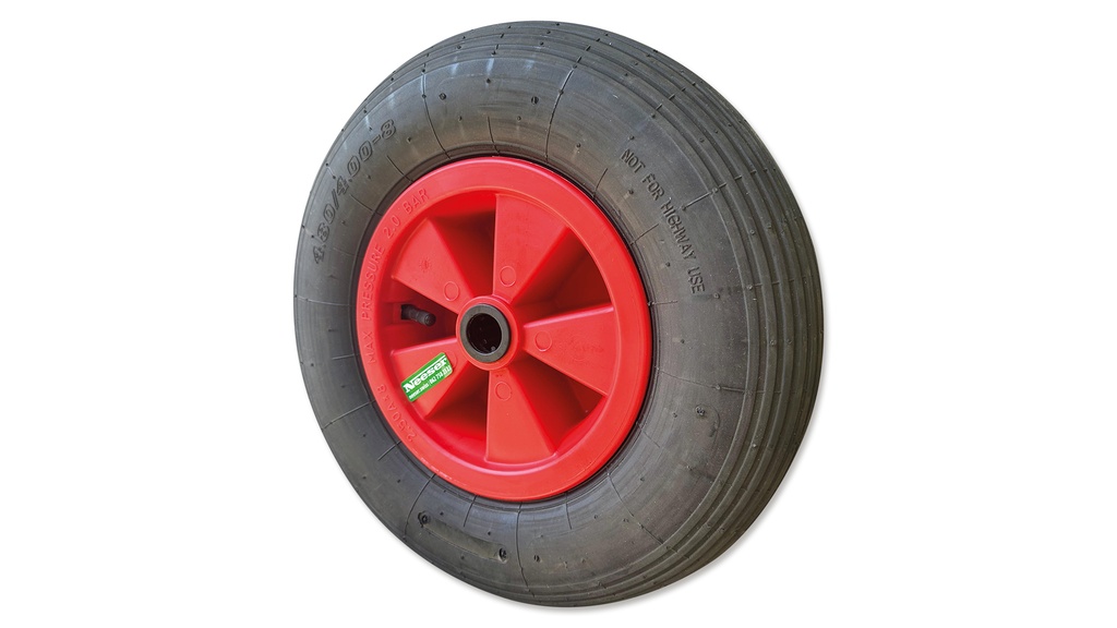 Roue pneumathique pour petit chariot pour jardiniers