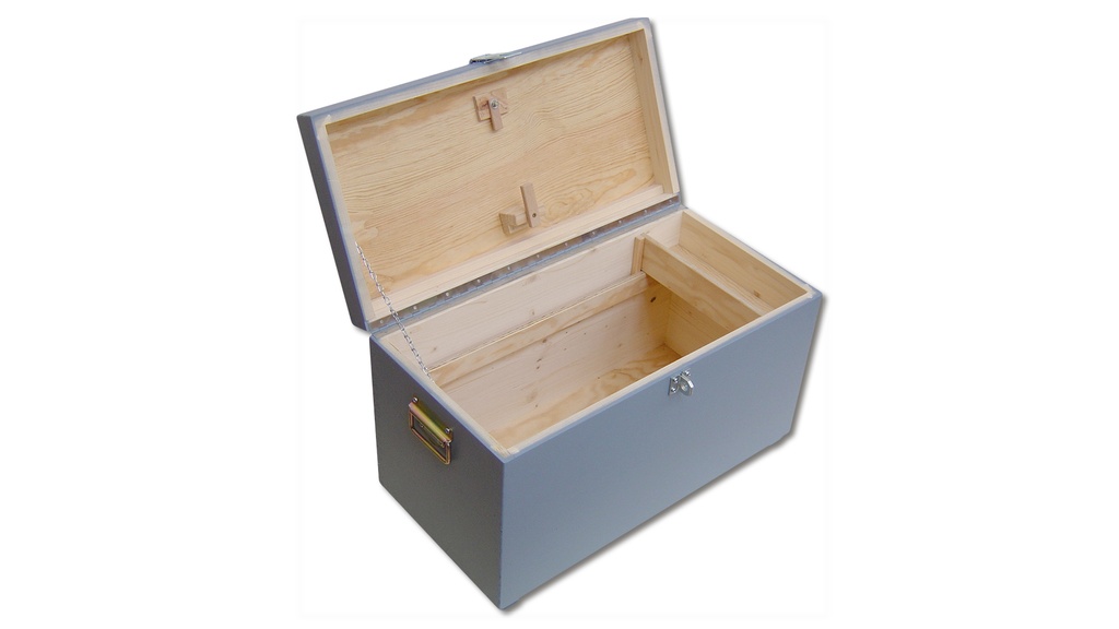 Caisse à outils pour paysagiste en bois gris