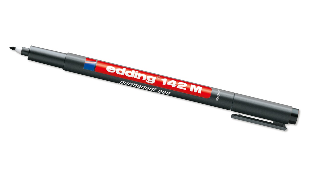 Stylo-feutre «EDDING 142 M», noir, largeur du trait env. 1 mm