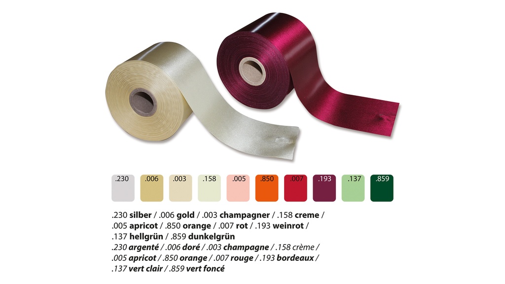 Schmuckband creme, 70 mm breit, 50 m