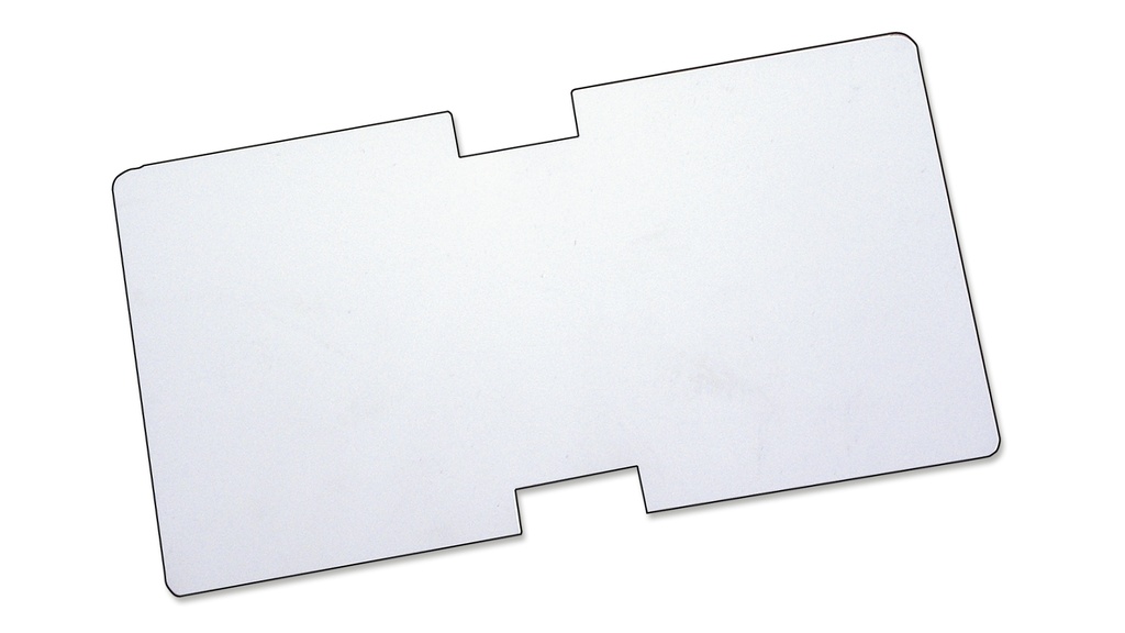 Schildblätter weiss 10 x 4.3 cm, Bund à 100 Stück