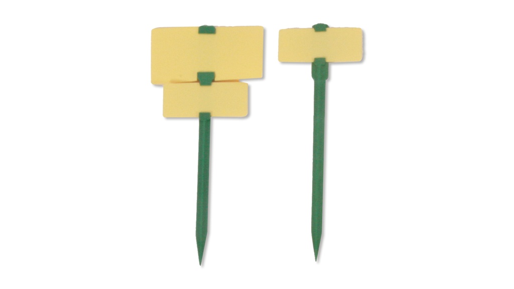 Bâton pour étiquettes avec deux côtés, vert, longueur 30 cm