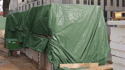 Gewebeplane «forte», 250 g/m², olivgrün, 6 x 8 m