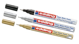 [424.250.1] Marqueur peinture «EDDING 780», noir, largeur du trait env. 0.8 mm