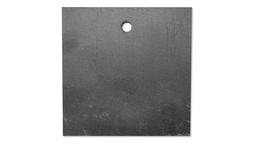 [442.102] Ardoise rectangulaire perforée Ø 7 mm, 95 x 95 mm