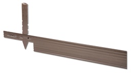 [138.110] Randbegrenzung Aluminium braun, Höhe 10.2 cm, Dicke 3.2 mm