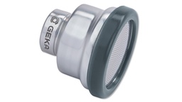 [154.210] Giesskopf aus Leichtmetall ø 50 mm, 0.7 mm Löcher, wechselbare Platine, Bajonett-Verschluss