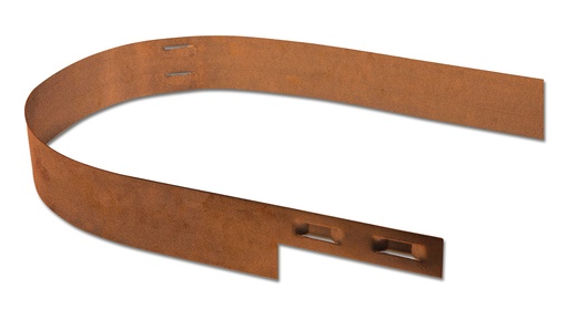 Randbegrenzung Stahl unbeschichtet rostig, Höhe 15.2 cm, Dicke 5 mm