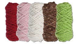 [253.610.01] Cordon en laine rouge, Ø env. 10 mm, bobine de 35 m