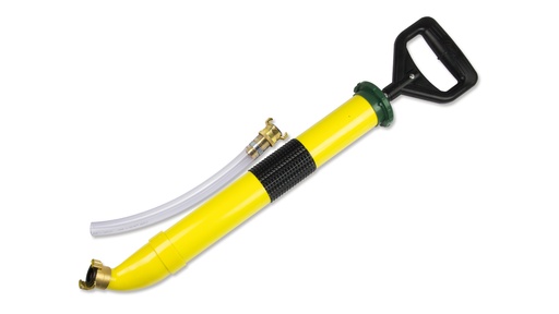 Handmörtelpumpe mit Winkel 30° + GEKA Kupplung 1" mit Schlauch 25 mm, 42 cm lang