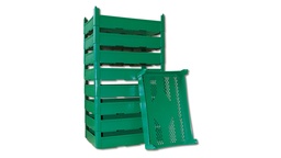 [200.050] Cageot en plastique POLY, vert, 54 x 35 cm
