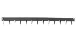 [138.470] Randbegrenzung Stahl feste Zacken, anthrazit, 2.5 mm x 10 cm, 225 cm lang