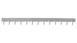 [138.460] Randbegrenzung Stahl feste Zacken, verzinkt, 2.5 mm x 10 cm, 225 cm lang