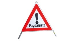 [210.251] Signal pliable TRIOPAN, signal 1.30 «Paysagiste», qualité normale, grandeur 90 cm