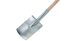 [204.040] Bêche pour jardinier ROBUST, lame 28.5 x 18.5/18 cm, avec manche 100 cm