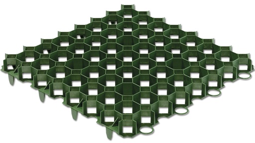 Dalles gazon, en plastique vert, 50 x 50 cm