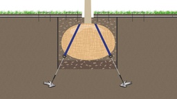 [202.840] Wurzelballenverankerung mit Erdanker, Baumhöhe 4.5-7 m