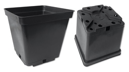 [230.250] Conteneurs rectangulaires noirs 16 x 16 x 16 cm, 96 pièces